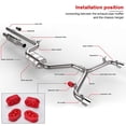thumbnail image 4 of PTNHZ RACING Universal 4PCS Escape de poliuretano/Silenciador Goma Suspensión corta Soporte aislante Soporte de buje 10 mm Rojo, 4 of 5