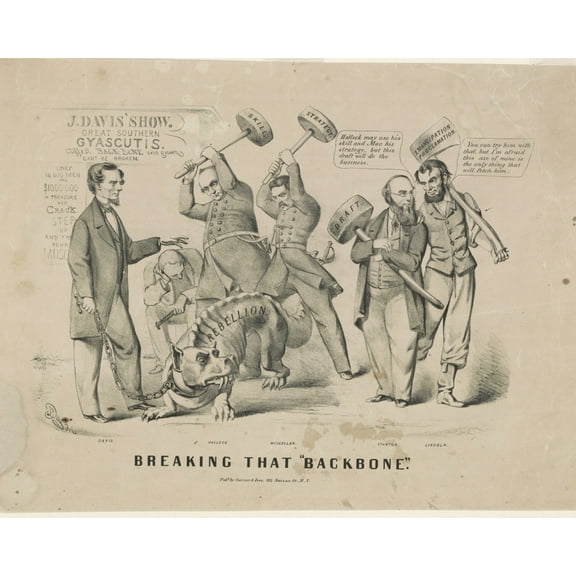 Print: Breaking That Backbone, 1862