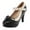 Black, variant on Womens Cute Platform Shoes Mary Jane High Heels Ankle Strap Pumps