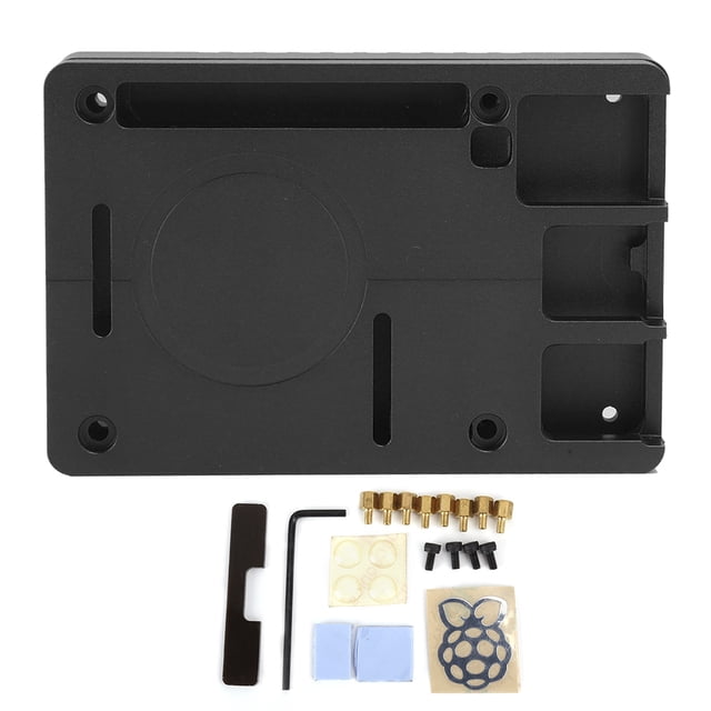 Carcasa de aleación de aluminio para Raspberry Pi 4 Modelo B, carcasa de refrigeración pasiva, accesorios de ordenador