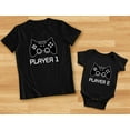 thumbnail image 5 of Big Brother Little Brother Shirts Player 1 Player 2 Gamer Gaming Siblings Set Big Bro Black 4T / Lil Bro Black 18M (12-18M), 5 of 6