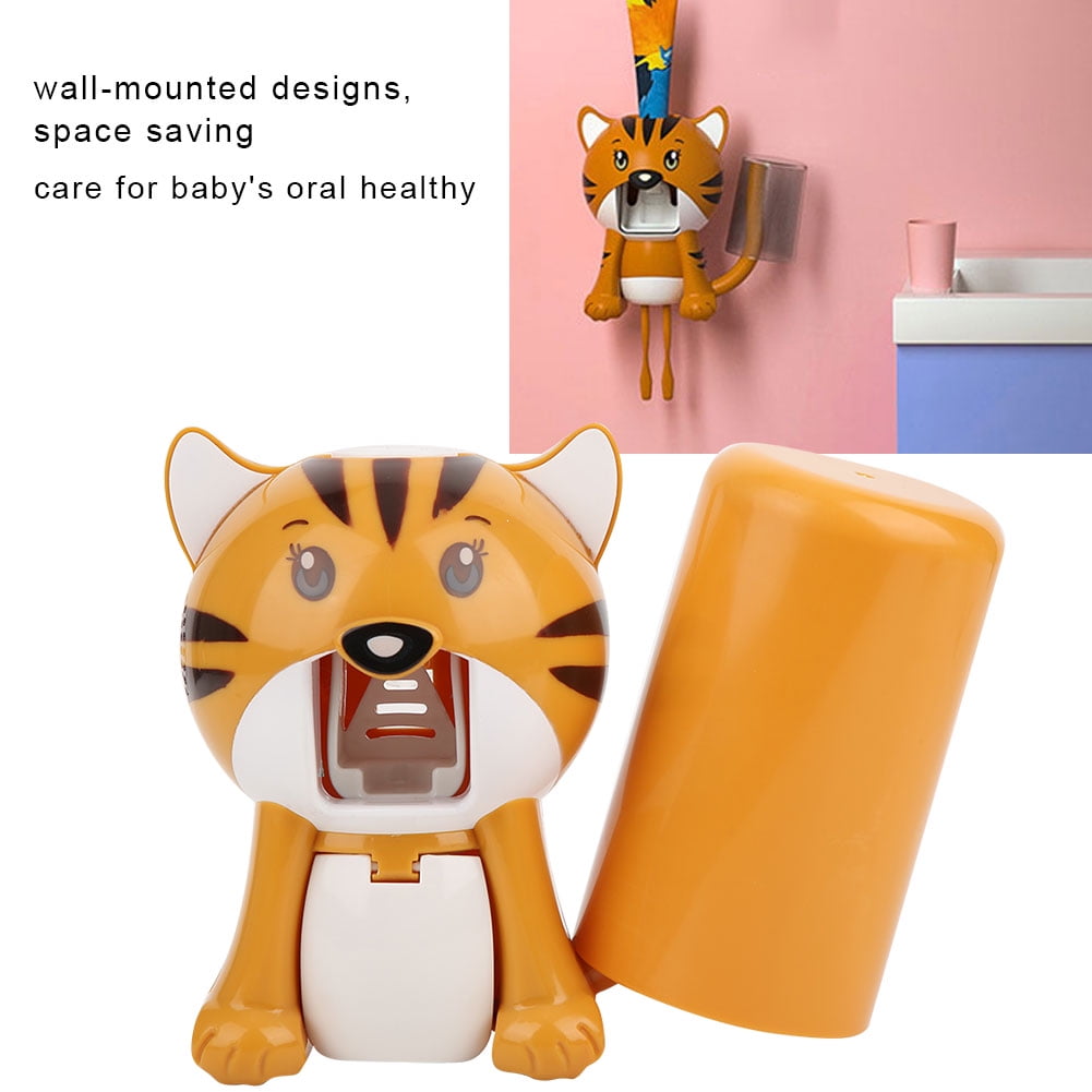 Cergrey Automatic Toothpaste Squeezer Suction Type Cartoon Toothpaste