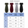 thumbnail image 6 of LAVA Womens Maxi Dresses with Pockets V Neck Short Sleeve Casual Dress Split Long Loose Summer Dresses (Red, S), 6 of 10