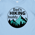thumbnail image 4 of Inktastic Dad's Hiking Buddy with Mountains and Trees Boys or Girls Baby T-Shirt, 4 of 5