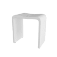 thumbnail image 5 of Dax  Solid Surface Acrylic Shower Stool, Matte White, 5 of 7