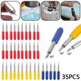thumbnail image 1 of MesaSe Cutting Blades Set Replacement 30 45 60 Degree Standard Carving Blades Tungsten Steel Cutting Lettering Blade Assorted Set Compatible with Most Craft Cutting Machines 35pcs 3 Types, 1 of 8