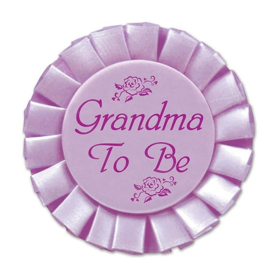 Beistle Baby Shower Grandma To Be Satin Button (Case of 12)