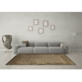thumbnail image 3 of Ahgly Company Indoor Square Oriental Brown Industrial Area Rugs, 4' Square, 3 of 4