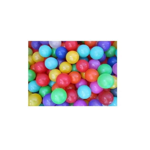 Paquete de 100 pelotas Génerica Juguete pelota de plástico sujetas por una red