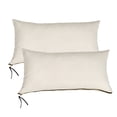 thumbnail image 4 of Home Soft Things Suede Throw Pillow Cover with Big Zipper 2 Pieces - Beige - 14" x 26", 4 of 6