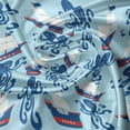 thumbnail image 5 of Ambesonne Octopus Ship Valance Pack of 2, Marine Ocean Ships, 42"X12", Pale Blue Night Blue, 5 of 5