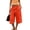 Q08 Red, variant on Mifsaly Capri Cargo Pants for Women Elastic Drawstring Waist Cropped Trousers with Pockets Lightweight Casual Knee Length Vacation Summer Capris Black,M