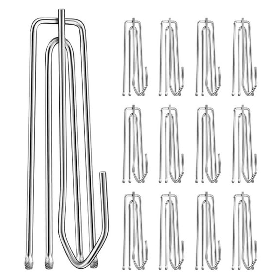 20pcs Stainless Steel Curtain Pleating Hooks for Replacement Drapery and Tape