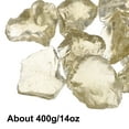 thumbnail image 3 of Uxcell Fire Glass for Fire Pit, 1.18"-1.97" High Luster Reflective Glass Rocks, Light Yellow, 3 of 5