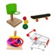thumbnail image 3 of Juguetes de entrenamiento para pájaros, juguete de inteligencia para loros, carrito de la , anillos apilables, s para jugar, suministros Yinane Juguetes de entrenamiento de pájaros, 3 of 5