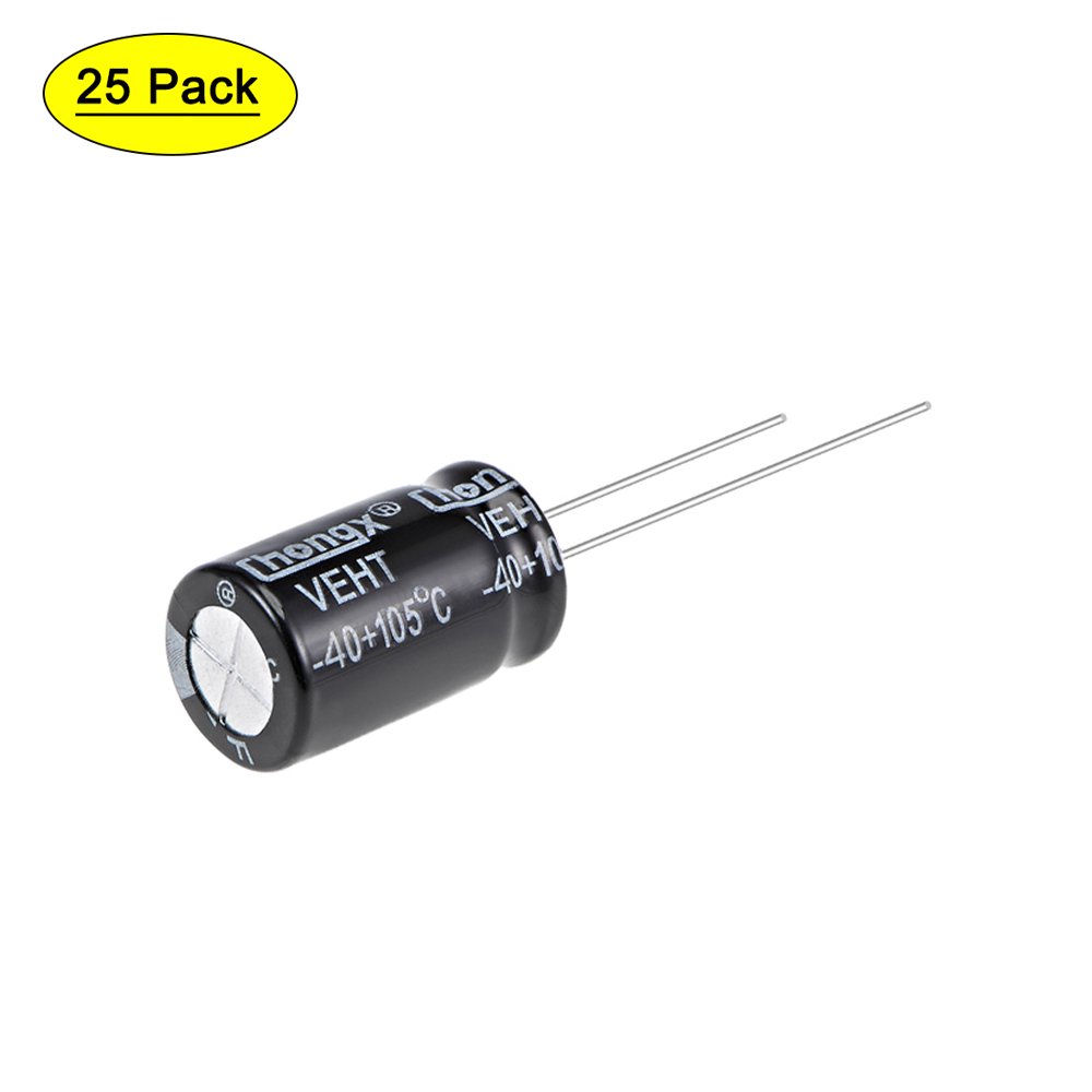 Uxcell 470uF 35V 105C High Temp Aluminum Electrolytic Capacitors 25