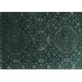 thumbnail image 1 of Ahgly Company Machine Washable Indoor Rectangle Abstract Turquoise Blue Contemporary Area Rugs, 8' x 10', 1 of 4