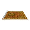 thumbnail image 2 of Ahgly Company Machine Washable Indoor Square Persian Yellow Traditional Area Rugs, 7' Square, 2 of 4