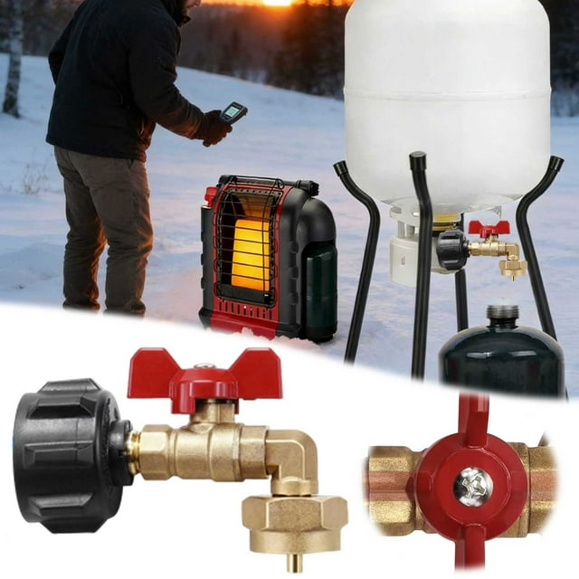 BotaniNest Universal Propane Tank Adapter For Camping Stoves Heaters And Outdoor Appliances With Hose And