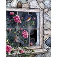 thumbnail image 2 of Tift, Jeff 20x24 White Modern Wood Framed Museum Art Print Titled - Bluebirds In Window, 2 of 4
