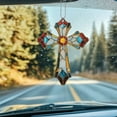 thumbnail image 4 of Window Hanging Acrylic Cross, Car Decoration, Religious Suncatcher, Christian Gift for Dad or Mom, Unique Home Décor, Spiritual Ornament, Faith Symbol, Boho Room Decor, 4 of 4