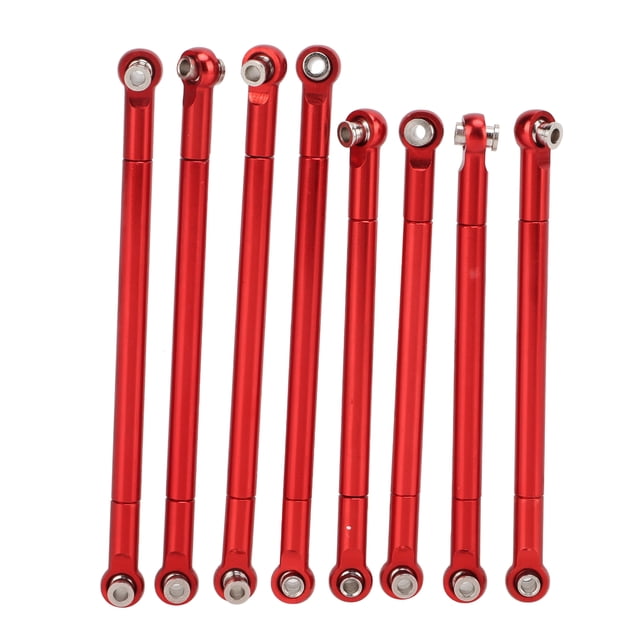 8PCS Metal Full Car Tie Rod Tie Lever Link Pull Rod para la serie MN86 Modelo Actualización RC CarRed