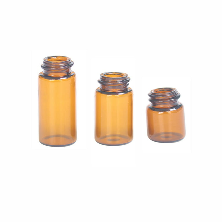 100Pcs Glass Essential Oil Bottles Fragrance with Caps Small