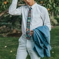 thumbnail image 4 of Men’s Tribal Tie&nbsp;– Earthy Natural Tones, Slim Fit for Rustic Home Decor, 4 of 6