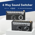 thumbnail image 3 of 6 In 1 Output Sound Switcher, Volume Control 6 Way Sound Switcher  for Cell Phone CD Player Decoder, 3 of 7