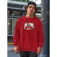 thumbnail image 2 of Santa's Foodtruck Collection A. Sweatshirt Men -Victoria Borges Designs, Male XX-Large, 2 of 4