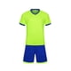 thumbnail image 2 of Conjuntos de blusas y camisas de manga corta con cuello en V. Conjunto de traje de fútbol de color sólido para niños para juegos deportivos universitarios, partidos de rendimiento, uniformes de entren, 2 of 5