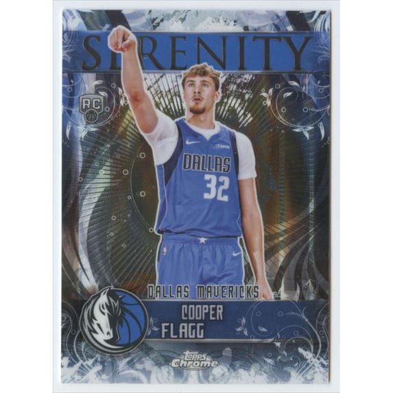 2025-26 Topps Chrome Serenity #SY-11 Cooper Flagg RC Rookie Dallas Mavericks NBA Basketball Trading Card
