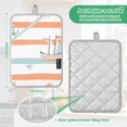 thumbnail image 6 of Yayeee Pot Holders Kitchen Heat Resistant with Pocket 7"x9.8" Cotton Oven Cooking Hot Pads, Orange Nautical Pattern, 6 of 7