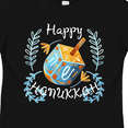 thumbnail image 4 of Inktastic Happy Hanukkah Dreidel and Laurels Boys or Girls Toddler T-Shirt, 4 of 5