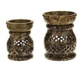 thumbnail image 4 of Oil Diffuser - Natural Soapstone Oil Burner Jali 4", 4 of 4
