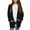 Black a2, variant on Girls Cardigan Kids Fuzzy Sherpa Long Sleeve Open Front Sweater Lightweight Soft Outerwear Coat with Pockets 5-14 Years