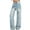 Light Blue, variant on QQAMB Wide Leg Jeans for Women Trendy High Waisted Stretchy Denim Pants Baggy Jeans Trouser Jeans with Pockets Green M