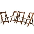 thumbnail image 2 of Solid Wood Folding Pieces | 4 in a Set, Great for Special Events | Premium PU Leather | Easy to Carry Around, 2 of 6