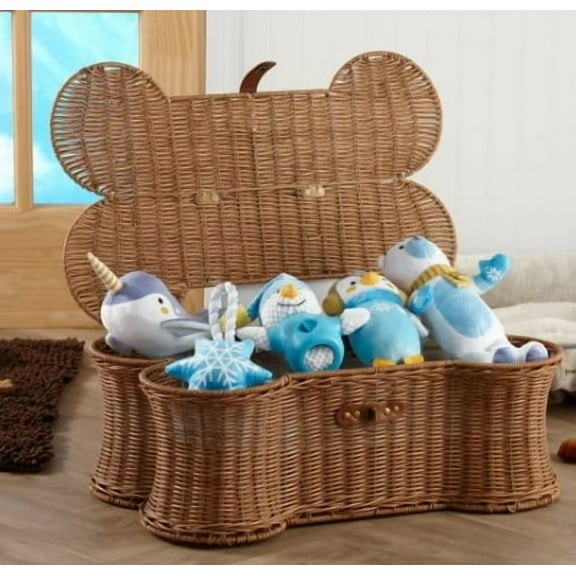 Buddy Buddy Dog Bone Basket and 5-piece Arctic Dog Toy Set