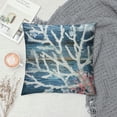 thumbnail image 2 of Qinduosi Coral Throw Pillow Covers Beach Themed Decorative Wooden Plank Texture Summer Farmhouse Pillowcase for Living Room Sofa White, 2 of 5