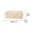 thumbnail image 3 of 3 Pcs Cotton Quilted Makeup Bag Large Coquette Makeup Bag Travel Aesthetic Floral Makeup Bag Cute Kawaii Toiletry Cosmetic Pouch with Zipper for Women Gifts Home Bathroom, 3 of 8