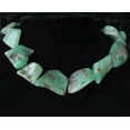 thumbnail image 3 of 550cts Designer Chrysoprase Nugget Bead Strand | 21x18x10mm to 32x17x9mm |, 3 of 7