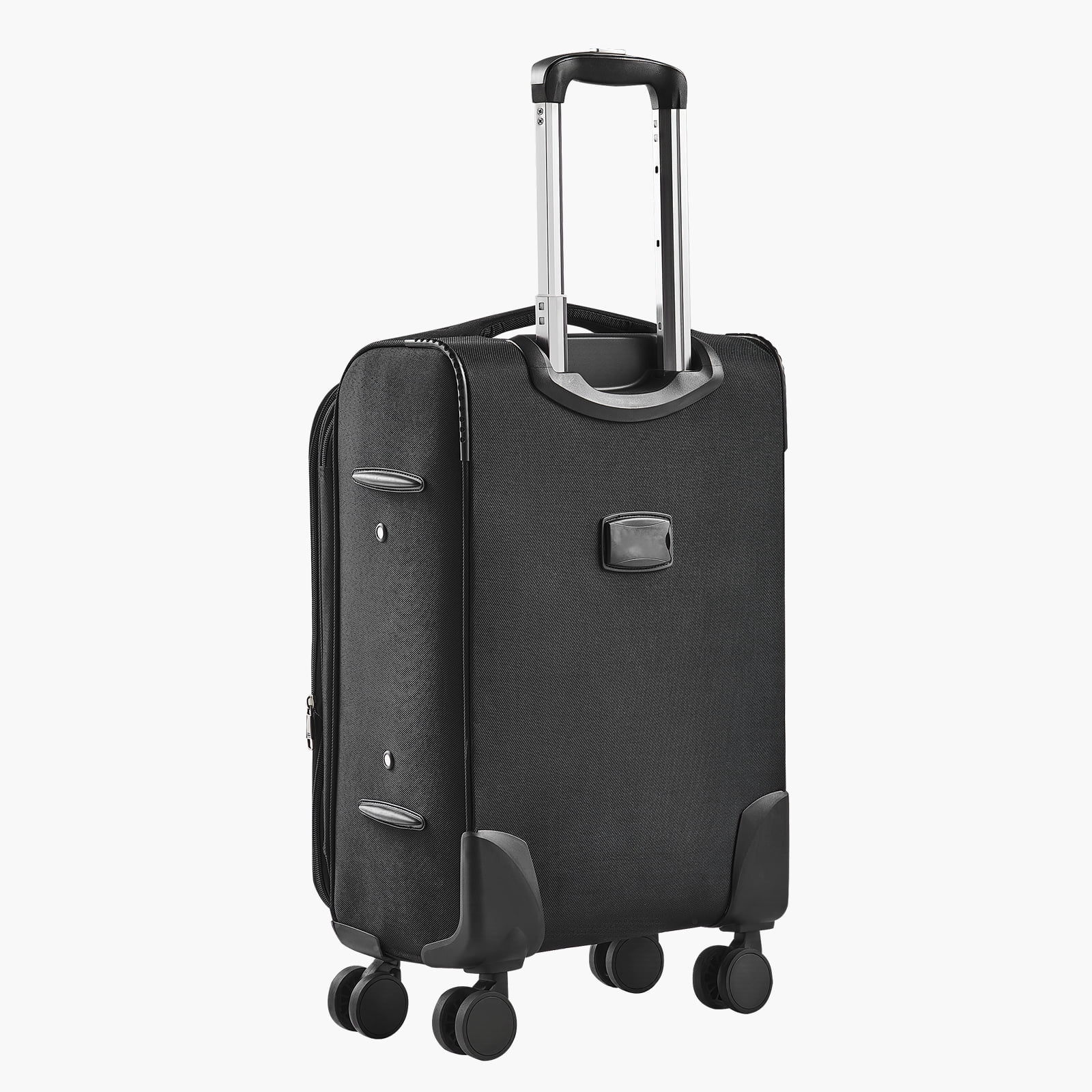KFFKFF Softside Expandable Spinner Luggage 20" Checked Softside Spinner Luggage with Expandable Zippered Pocket and TSA Lock
