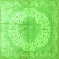 thumbnail image 1 of Ahgly Company Indoor Square Medallion Green Traditional Area Rugs, 5' Square, 1 of 1
