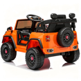thumbnail image 3 of Xuanlur Licensed Toyota RAV4 12V Ride on Truck Car for Kids Ages 1-4 Y w/Remote Control, 12V Battery Power Electric Car, 4‑Wheel Suspension, LED Lights, Bluetooth, Music Play, Birthday Gift, Orange, 3 of 7