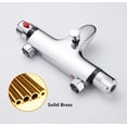 thumbnail image 3 of Bathroom Thermostatic Shower Mixer Wall Mount Hot Cold Water Showering Faucet Temperature Control Valve, 3 of 8