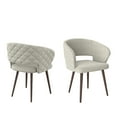 thumbnail image 2 of Ottomanson Palermos Mid Century Modern Easy Assembled Kitchen Dining Chair, Beige, Set of 2, 2 of 6