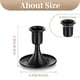 thumbnail image 5 of Advancent 2 pack/lote de café única y fragante adición al hogar alrededor del tamaño candelabro de Adviento elegante Decoración del hogar Negro 8.2*8.5 cm, 5 of 6