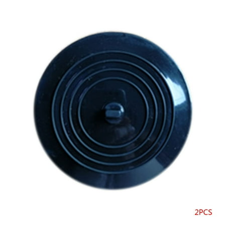 

Thinsont 2 Pcs Diameter 15CM Tub Stopper Food Grade Silicone Solid Color Large Round Flat Sink Plug Covers black