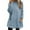 A-Light Blue803, variant on Yuannlog Womens Hoodies Cozy Lined Solid Color Autumn Winter Warm Round Neck Long Sleeve Pockets Casual Streetwear Tunic Long Tops, L